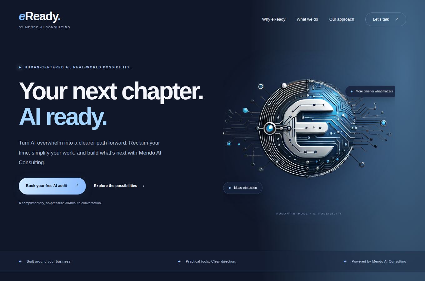Website snapshot for eReady